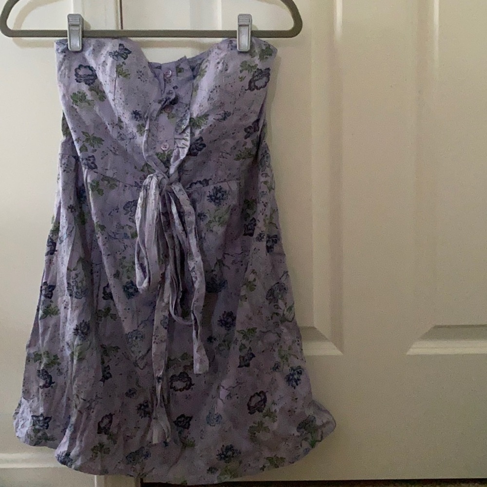 Purple flower mini dress size medium